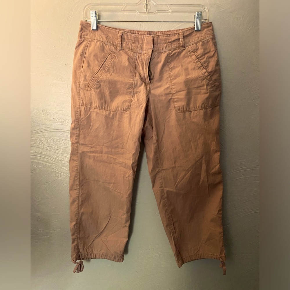 Prana pink cotton capris size 2